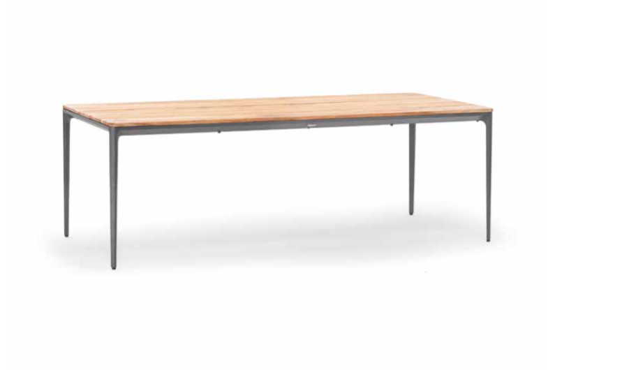 Tavolo da Pranzo Baamas Teak Table - Design Minimale e Piano in Legno Pregiato 27 - immagine 6
