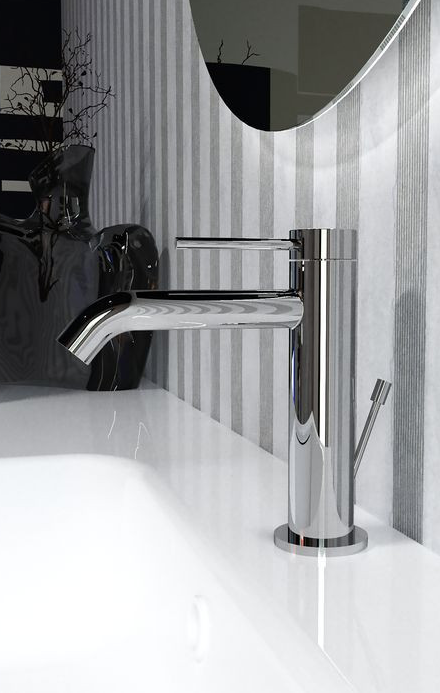 Miscelatore Lavabo Viktor con Piletta di Scarico – Finitura Cromata 67 - immagine 2