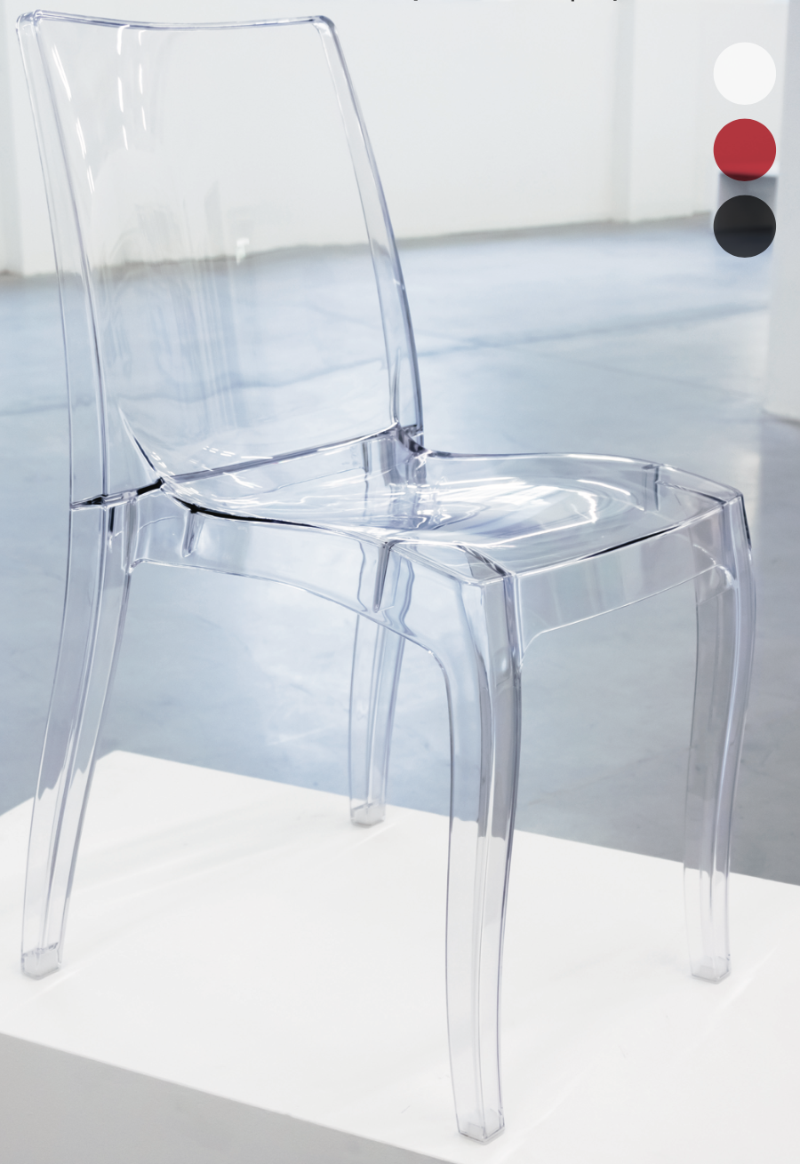 SEDIA TRASPARENTE CRISTAL LIGHT 63