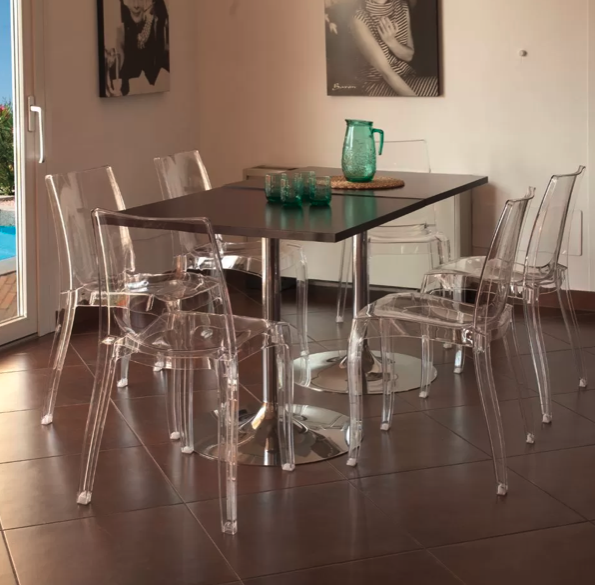 SEDIA TRASPARENTE CRISTAL LIGHT 63 - immagine 5