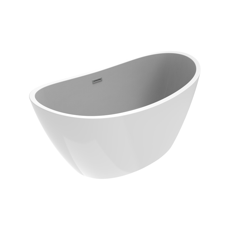 Vasca Freestanding Ovale Bianco Lucido - Rodi - 67