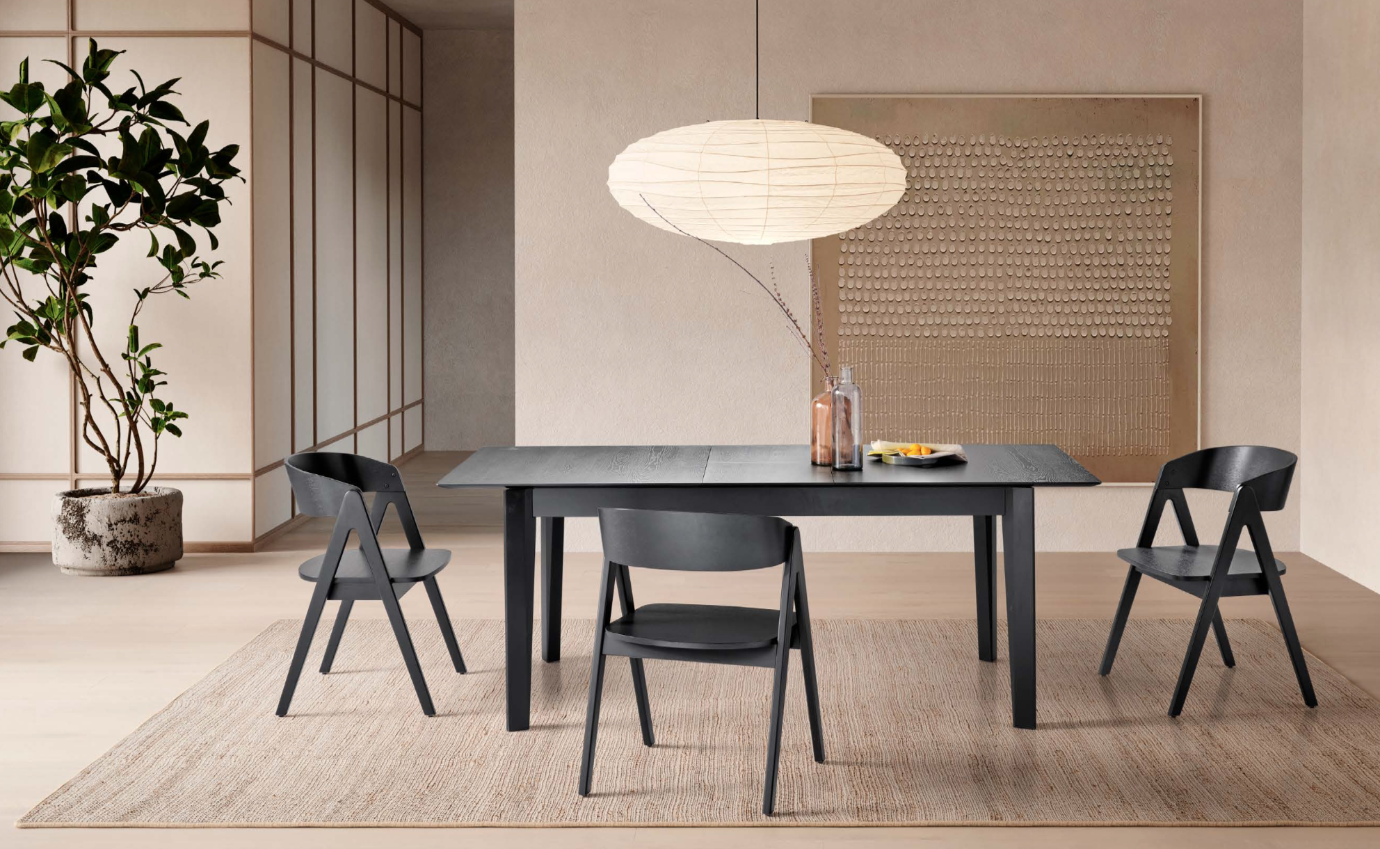 Tavolo Nord 11– Tavolo Fisso in Rovere, Noce o Nero (180x100) - immagine 2