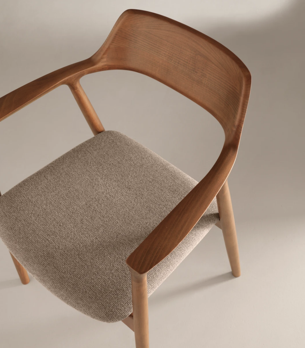 Sedia Noa 57 – Poltroncina in Faggio con Seduta Imbottita - immagine 7