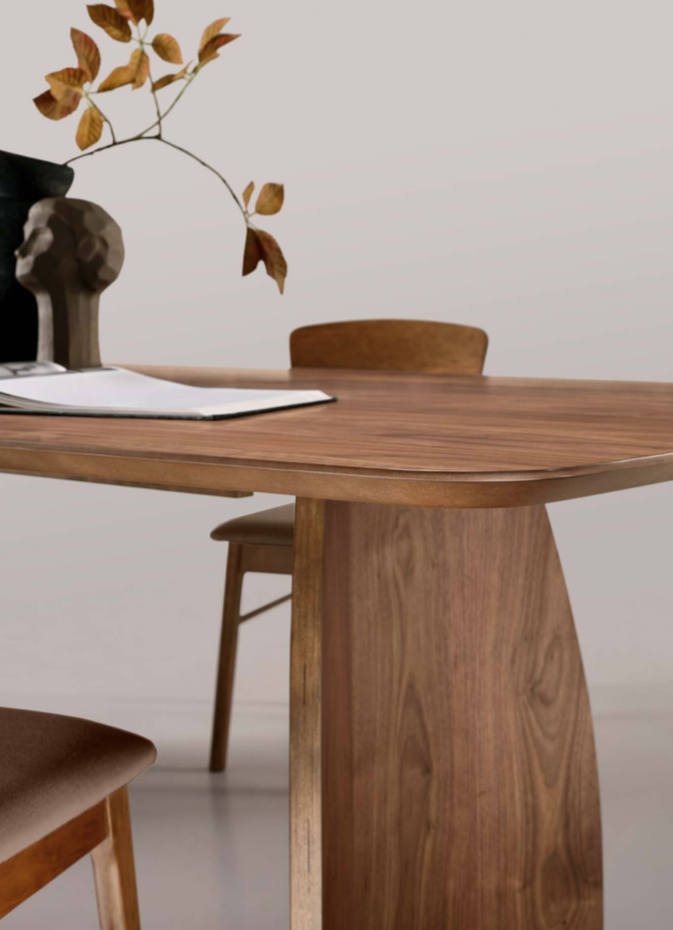 Tavolo Minto 57 – Tavolo Fisso in Rovere, Noce o Nero (210 / 240 cm) - immagine 7