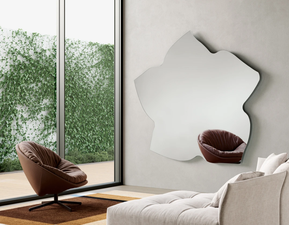 Specchio Pepp 56 – Design Astratto a Foglia di Edera - immagine 2