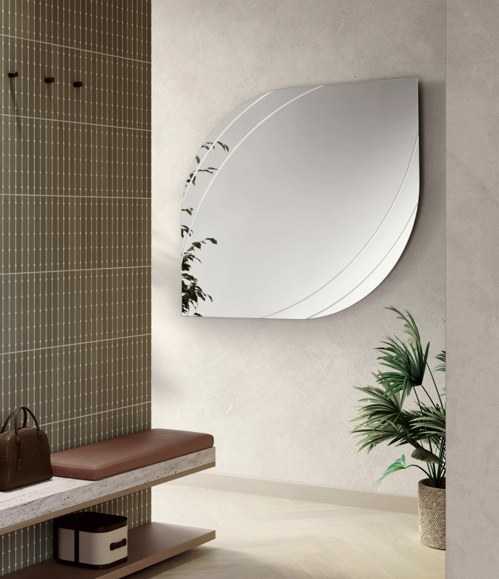Specchio Jon 56 – Specchio Sagomato con Incisioni Curve - immagine 4