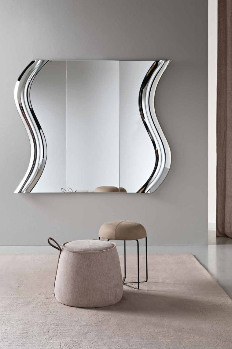 Specchio Bora 11 – Specchio Modulare Artistico con Vetro Fuso - immagine 5
