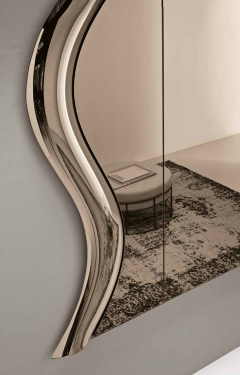 Specchio Bora 11 – Specchio Modulare Artistico con Vetro Fuso - immagine 2