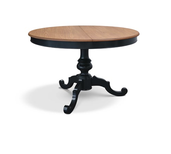 Tavolo Rotondo 34 Allungabile – Rovere Patinato con Base in Legno - immagine 3