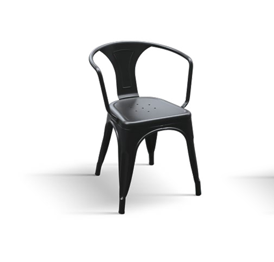 Sedia 31 – Sedia Industrial Design in Metallo Impilabile - immagine 4