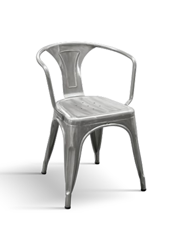 Sedia 31 – Sedia Industrial Design in Metallo Impilabile - immagine 3