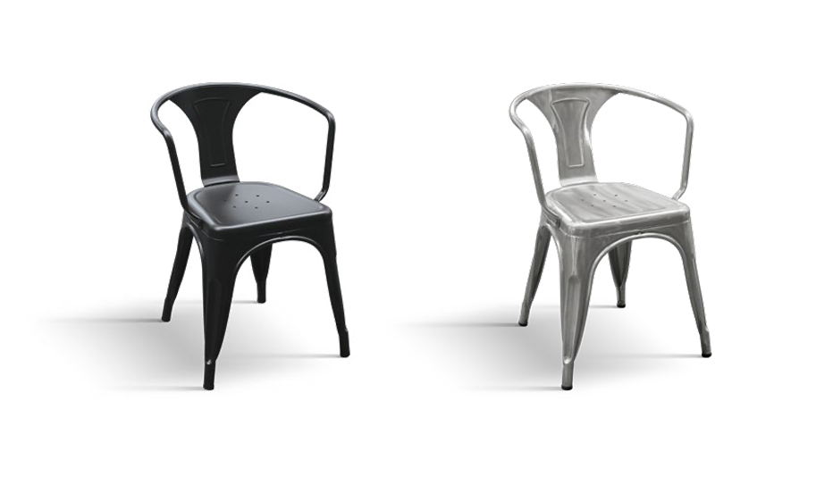 Sedia 31 – Sedia Industrial Design in Metallo Impilabile - immagine 2