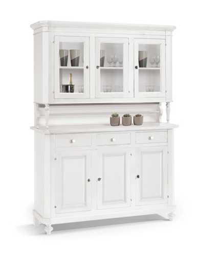 Cristalliera Classica 31 – Design Anni '40 in Legno Bianco Atossico - immagine 4