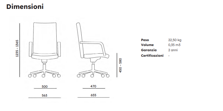 Poltrona Direzionale GENH 45 – Eleganza Executive in Acciaio Cromato - immagine 7