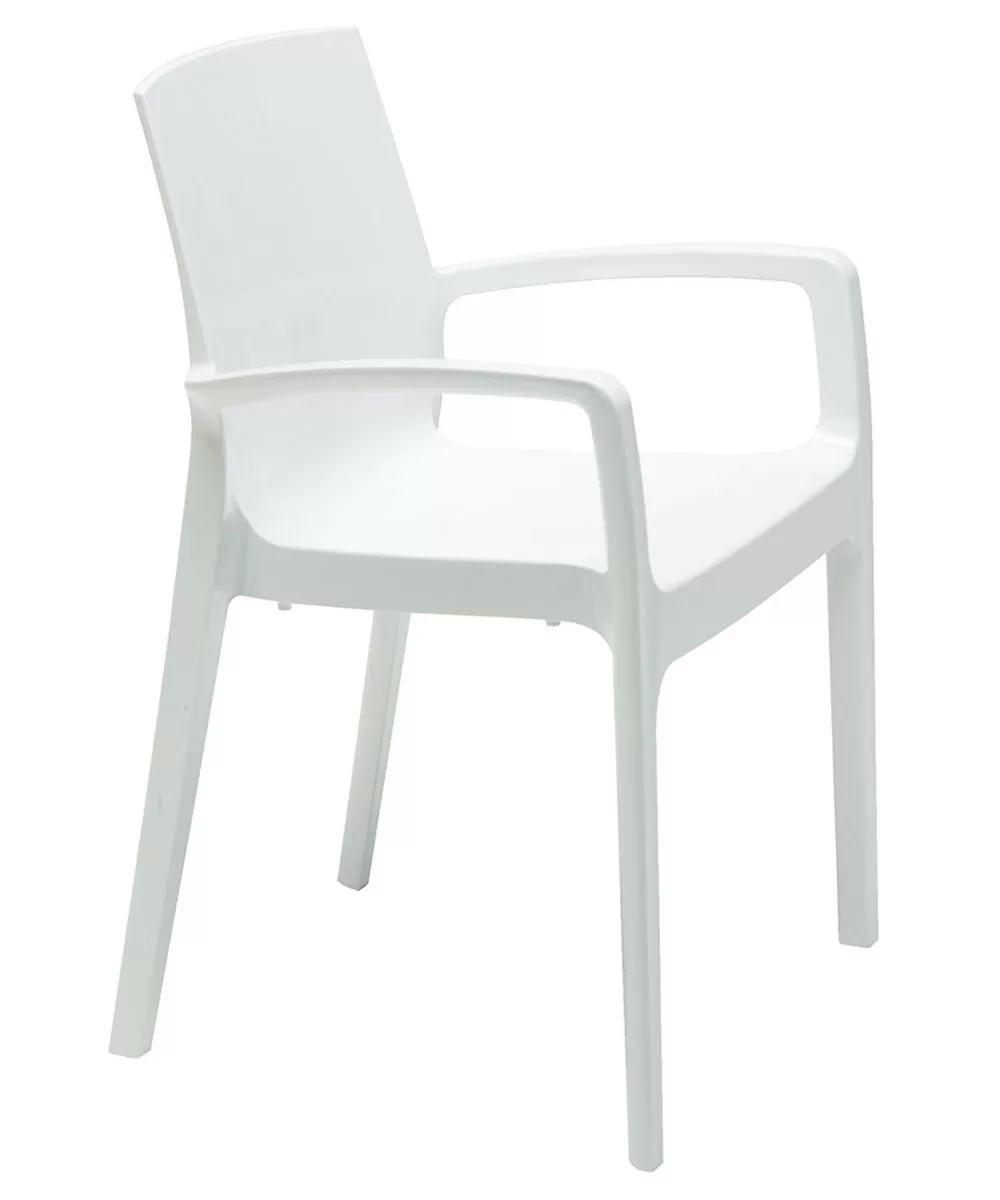 POLTRONA CREAM IMPILABILE CON BRACCIOLI MD-WORK 63 - immagine 3