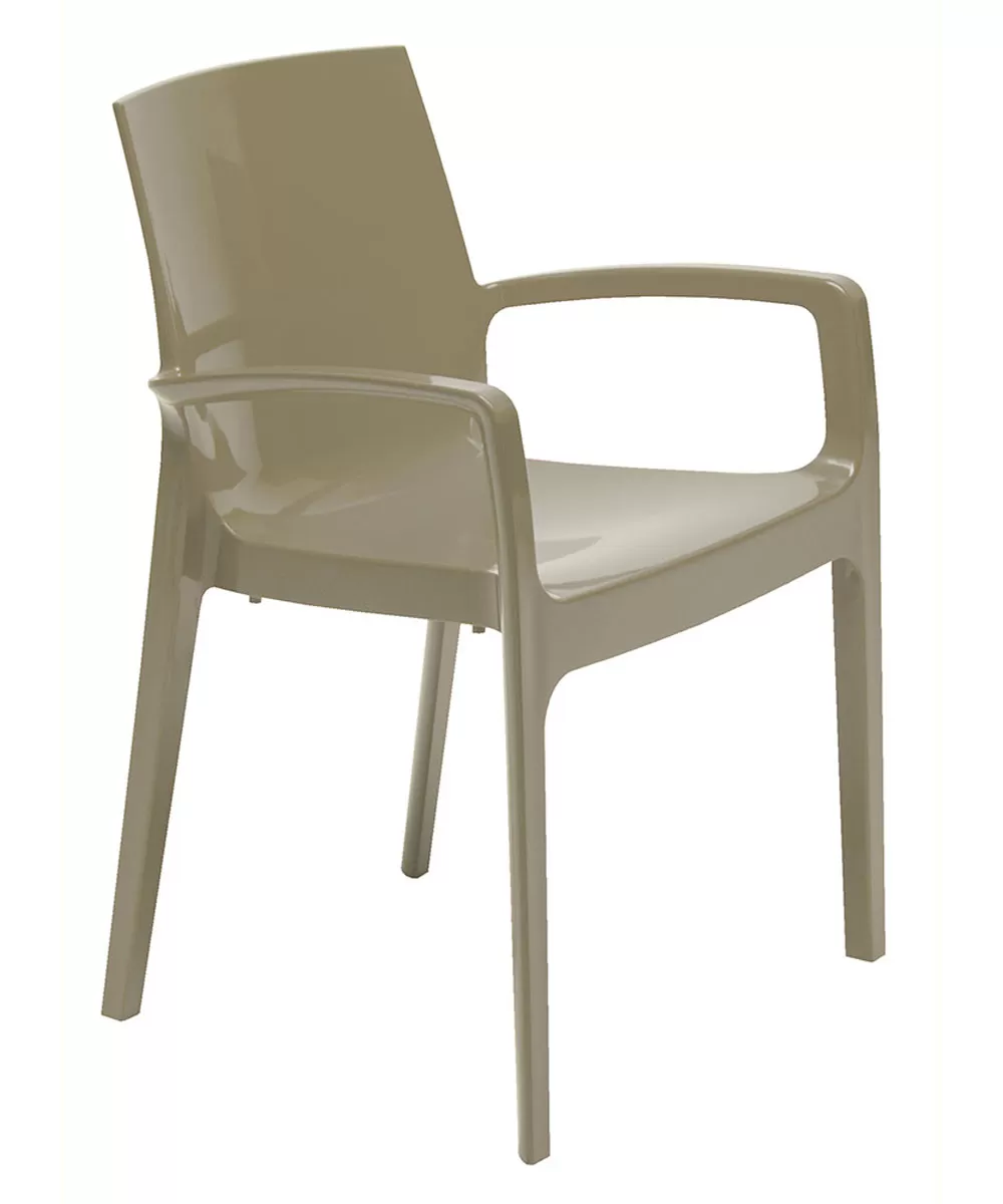 POLTRONA CREAM IMPILABILE CON BRACCIOLI MD-WORK 63 - immagine 6