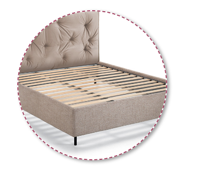 Letto Armonia – Testata Imbottita Sfoderabile e Contenitore con Apertura Tradizionale o Lux - immagine 12