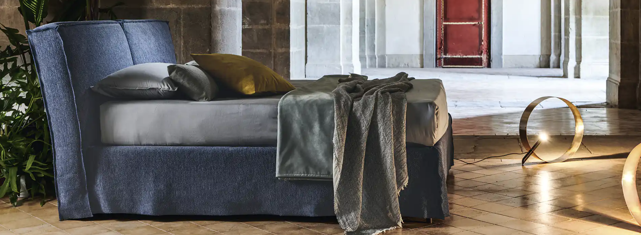 Letto Matrimoniale Gentilezza con Giroletto Box Contenitore e Rete Inclusa | MD Work Design