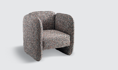 Poltrona Cacao – Poltrona Imbottita di Design dalle Linee Morbide ed Eleganti - immagine 3